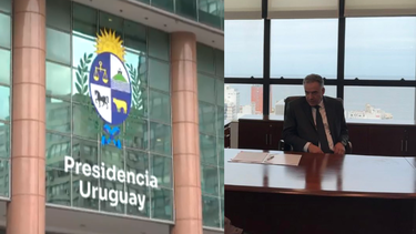 Una Torre Ejecutiva diferente: Orsi se sentó en su despacho y se cambió el logo de la fachada