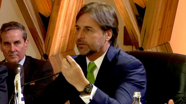 Luis Lacalle Pou en la Cumbre del Mercosur en Brasil.