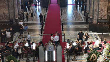 La exlegisladora Ivonne Passada fue velada en el Salón de los Pasos Perdidos del Parlamento.