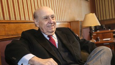 El expresidente de la República y actual secretario nacional del Partido Colorado, Julio María Sanguinetti.