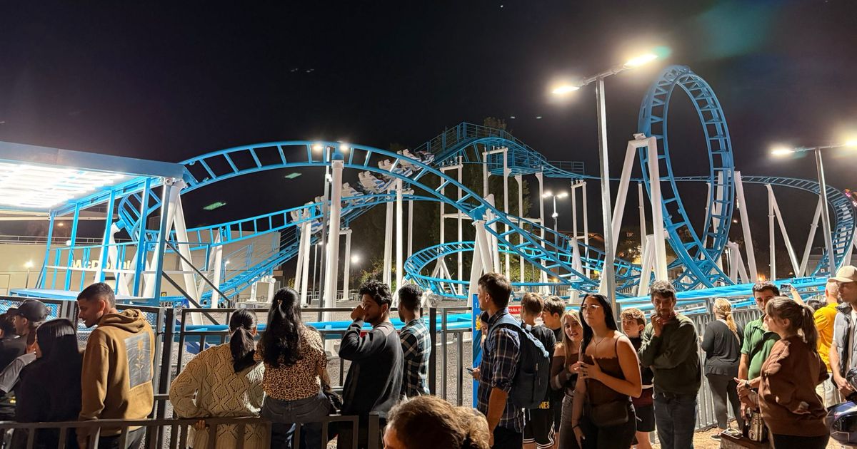 El Parque Rodó inauguró nueva montaña rusa tras más de una década sin el juego