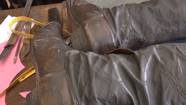 Restauran las botas de Aparicio Saravia, utilizadas por el caudillo hasta su muerte