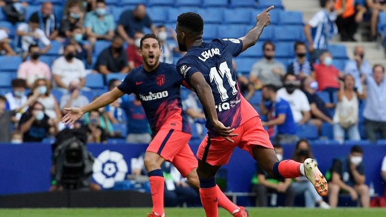 Lemar rescata al Atlético ante el Espanyol en el descuento