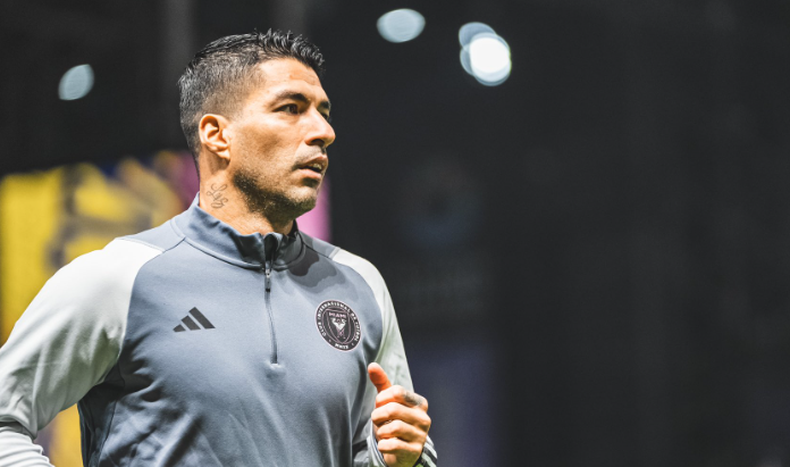 Luis Suárez fue parte del equipo que presentó el Inter Miami ante el Vissel Kobe.