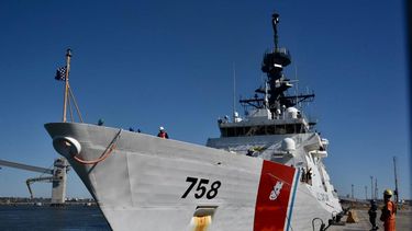 Buque Stone de la Guardia Costera de Estados Unidos llegó al puerto de Montevideo.&nbsp;
