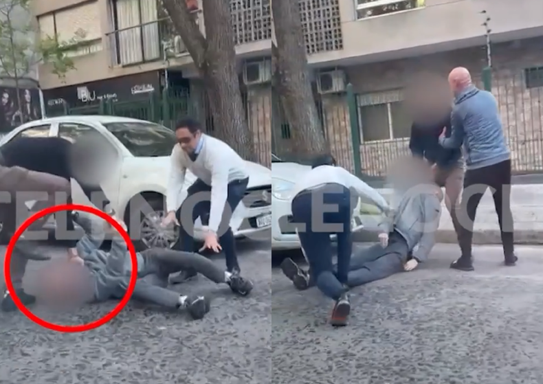 Un conductor golpeó y le pisó la cabeza a otro hasta dejarlo inconsciente: la víctima es paciente oncológico