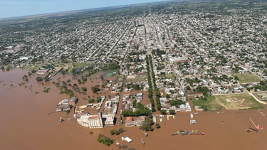 Inundación en la ciudad de Paysandú.