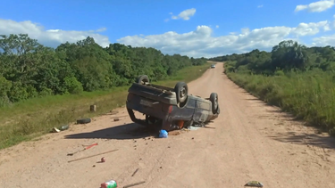 Hombre de 61 años falleció en un vuelco en Ruta 16