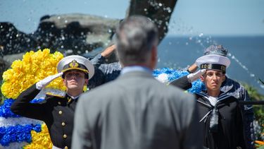 Acto por aniversario de la Armada Nacional.