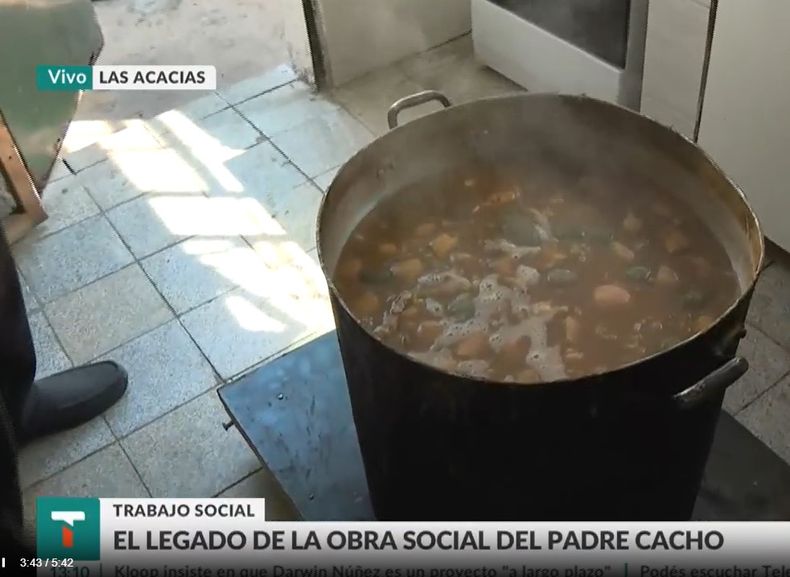 La comida que se entregó este sábado