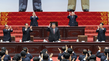 Kim Jong Un, líder de Corea del Norte. Kim Jong Un, líder de Corea del Norte.