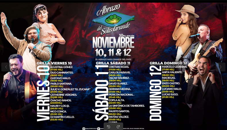 La 10ª edición del festival Abrazo del Solís Grande.
