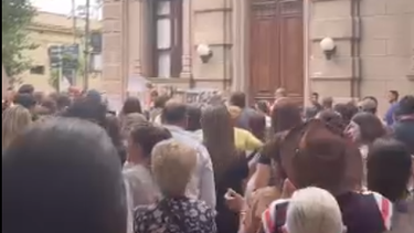 Multitudinaria marcha ciudadana en Durazno por seguridad.