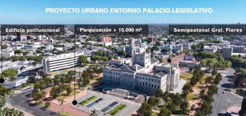 Arquitectos advierten que proyecto de Cosse para el Palacio Legislativo carece de análisis de impacto urbano