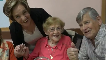 Elsa tuvo un cumpleaños muy especial al festejar sus 105 años