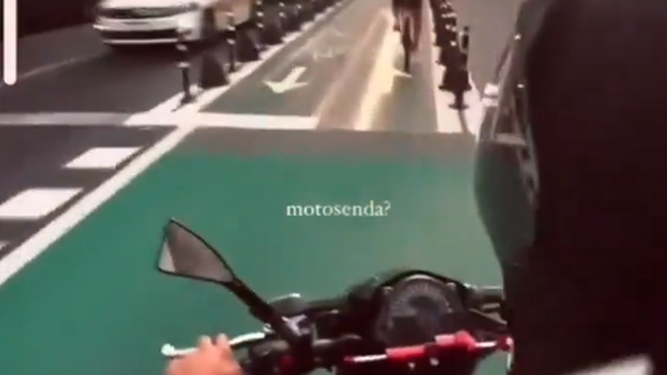 A principios de enero, un video de un motociclista, que se filmó circulando a velocidad por la cicolvía, se hizo viral.