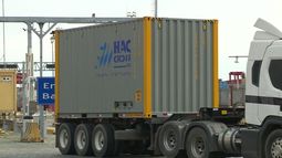 Llegó la desalinizadora desde Estados Unidos.