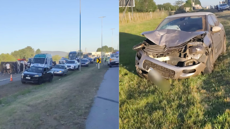 Choque en ruta Interbalnearia.