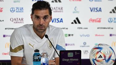 El entrenador de la selección uruguaya, Diego Alonso.