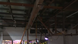 Se hundió el piso en acto del PN y todos fueron evacuados