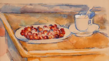 Naturaleza muerta y con cerezas, la obra de Paul Cezanne robada por los delincuentes. Naturaleza muerta y con cerezas, la obra de Paul Cezanne robada por los delincuentes.