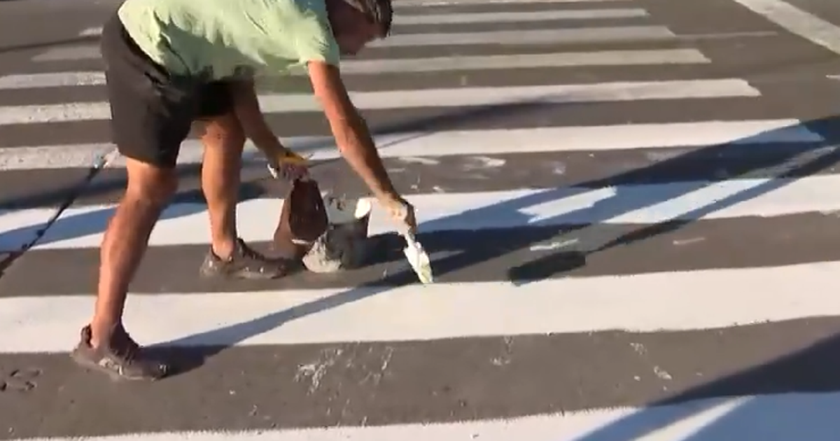 Vecinos pintaron una cebra tras la muerte de un adolescente en Aires Puros: 