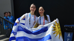 Agustina Cuestas y Sofía Vicente lograron una medalla de bronce en el trinquete femenino de pelota vasca en los Juegos Panamericanos 2023.