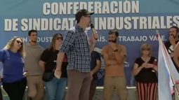 Sindicato de Industriales paró y se manifestó frente al Ministerio de Trabajo