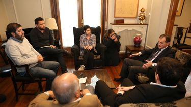 Guido Manini Ríos se reunió con Fernando Pereira