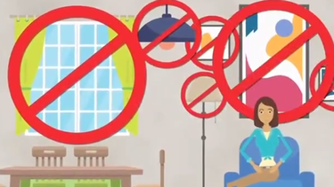 Ante un sismo, el Sinae aconseja alejarse de las ventanas y de objetos que puedan caerte encima.