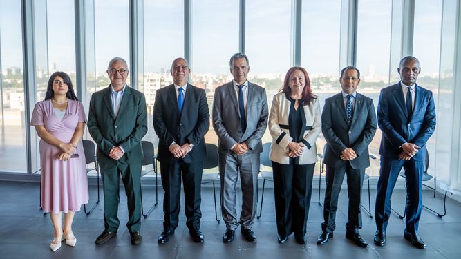 Mario Lubetkin destacó que Uruguay aboga por la paz en Medio Oriente y por dos pueblos, dos naciones