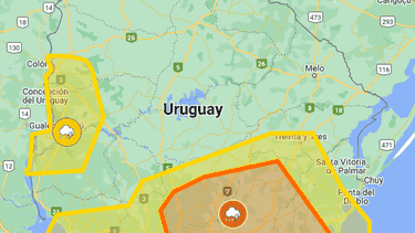 Alerta meteorológica por tormentas fuertes para varias localidades del país.