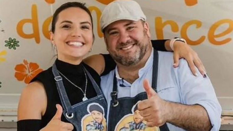 ¡Leticia Fernández se animó al ping pong con Marce Bornio!