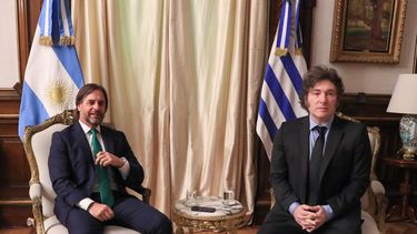 Luis Lacalle Pou se reunió con Javier Milei en Buenos Aires&nbsp;
