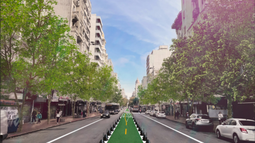 Proyecto de ciclovía en 18 de Julio.