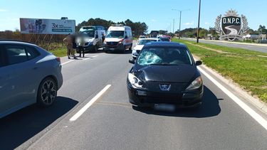 hombre de 20 anos fue embestido por un auto en ruta interbalnearia