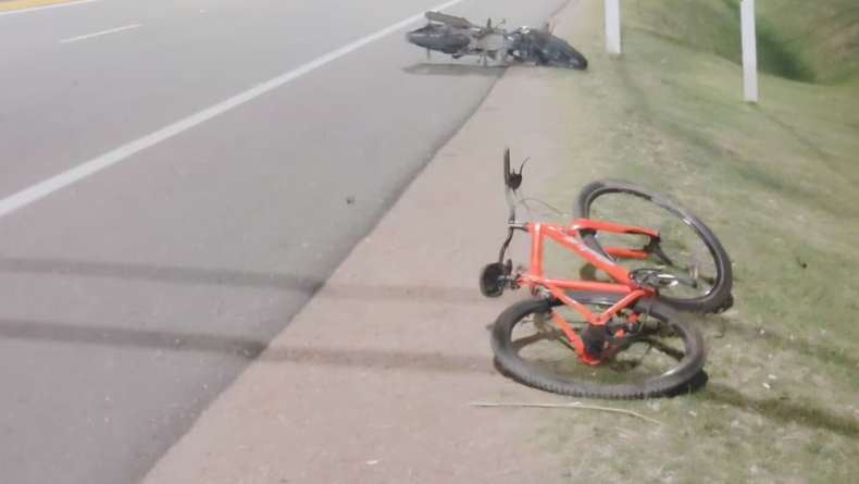 Motociclista fallecido en la Interbalnearia.&nbsp;