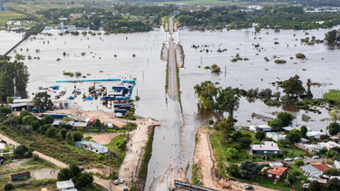 Rutas cortadas por lluvias.