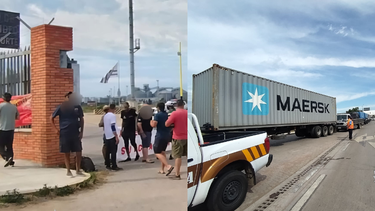 Camioneros movilizados en el Puerto por reclamos salariales; Caminera advierte por alteraciones en el tránsito