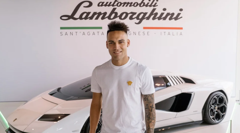 Auto de lujo: el Lamborghini a medida de Lautaro Martínez