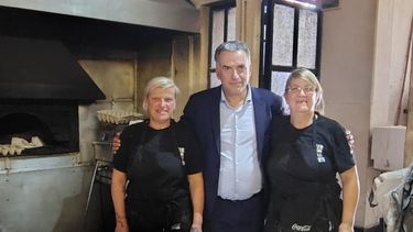 Ravioles y arroz con leche: Orsi almorzó en Lo de Porro, un tradicional bar de Las Piedras