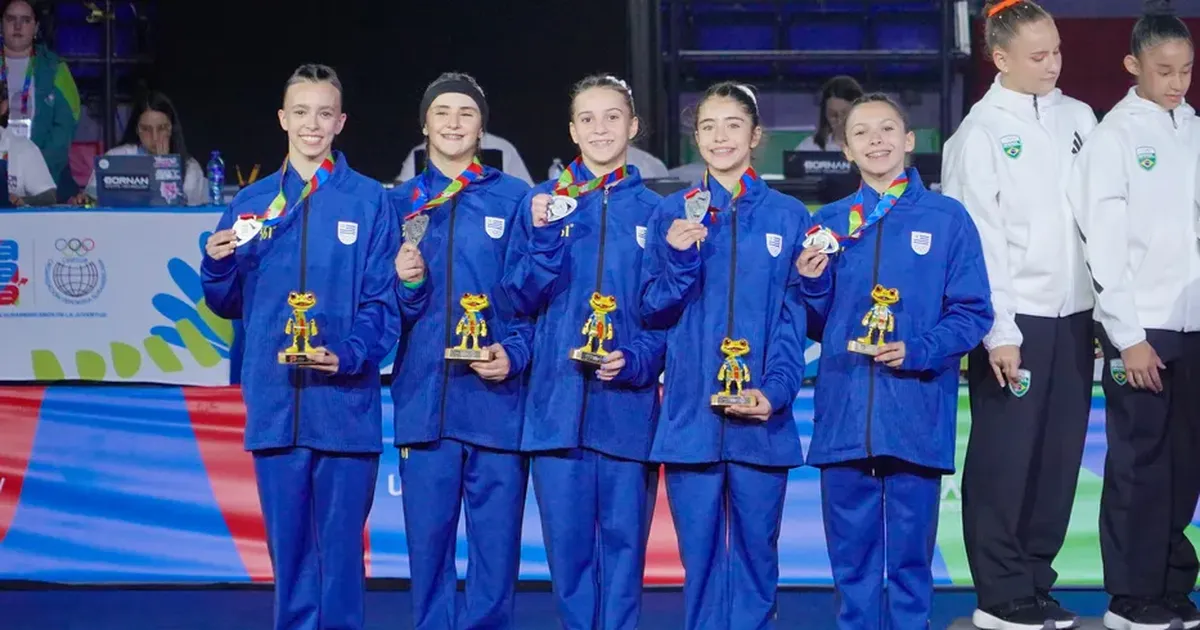 Gimnasia artística: Uruguay sumó oro y plata en los Juegos Sudamericanos de la Juventud