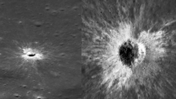 Nuevo cráter en la Luna.