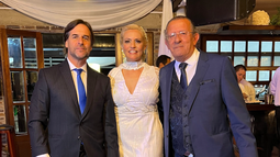 Pablo Caram se casó y Lacalle Pou viajó para la celebración