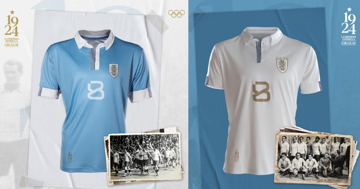 Nuevas camisetas de Uruguay 2024 en homenaje a olímpicos