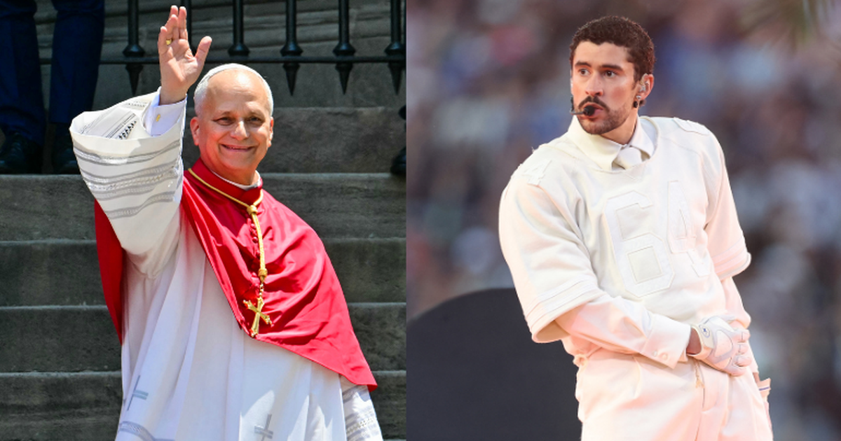 El papa León XIV y Bad Bunny tuvieron un breve enc